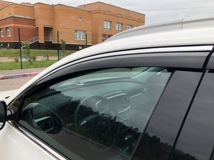 Дефлекторы с хром-молдингом для Киа Соренто Прайм