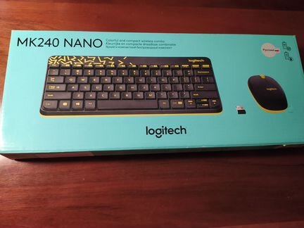 Клавиатура + мышь Logitech MK240 Nano
