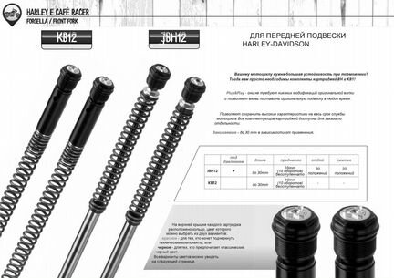 Картридж Bitubo в вилку Harley Davidson HD003JBH12