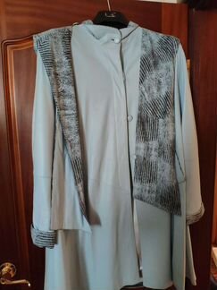 Пальто кожаное