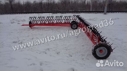 Борона зубовая прицепная гидрофицированная бзу-14