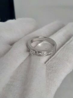 Обручальное кольцо с бриллиантами и сертификатом