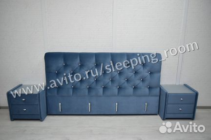 Кровать Вермонт 180*200 с пм + 2 тумбы Солсбери