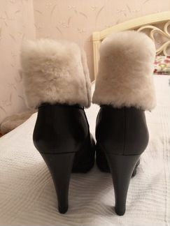 Ботильоны Alba, р. 40. натур кожа, бу