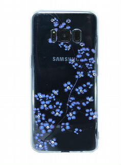 Чехол-накладка для Samsung G950F S8 fashion TPU стразы Полевые цветы вид 3