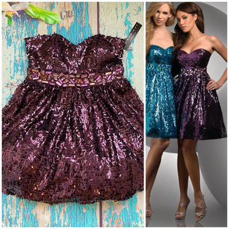 Роскошное пышное платье Shimmer by Bari Jay М