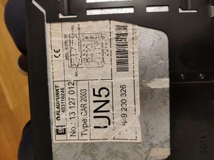 Магнитола Опель Opel corsa Blaupunkt car 2003 aux