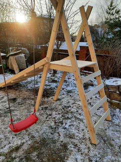 Деревянная горка