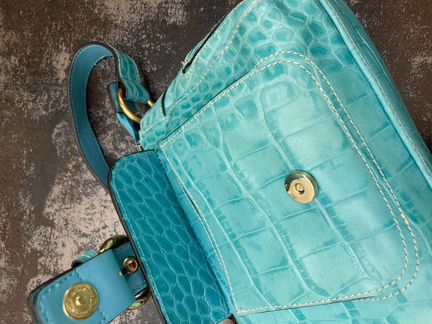 Сумка багет винтаж натуральная кожа