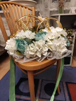 Свадебное украшение на автомобиль