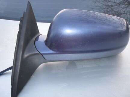 Зеркало L синее электро и подогрев VW Passat b5