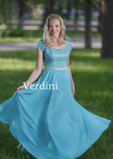 Платье вечернее мята фиолетовый нарядное новое