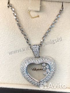 Золотой кулон с бриллиантами Шопард