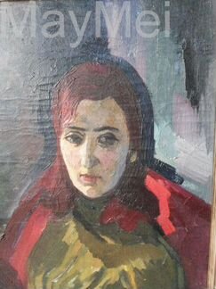 Картина. Портрет дамы в зеленом. СССР