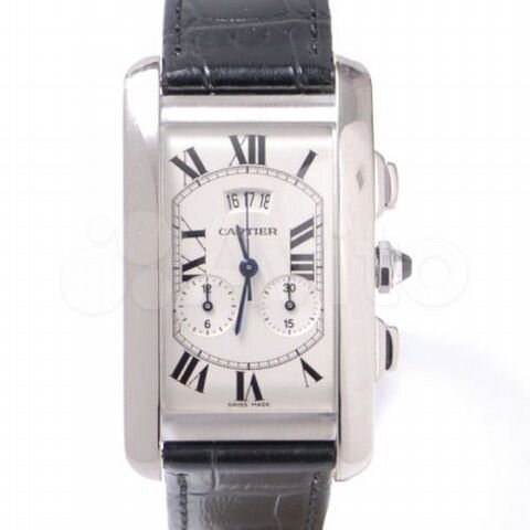 cartier tank americaine chronograph white gold