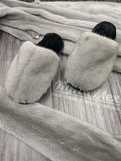 Норковые тапочки