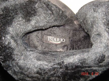 Сапоги черные Inario, зимние, эко-кожа, 37