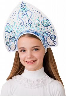 Карнавальный костюм Jeanees Снегурочка Гжель, 128
