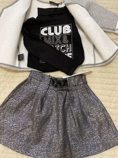 Комплект юбка кардиган водолазка Италия 2-2.5 года