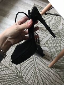 Чёрные босоножки натуральная кожа