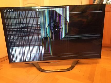 Телевизор LG 47LA691V со сломаной матрицей