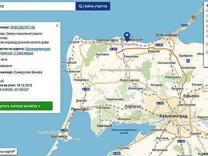 Пионерск калининградская область карта