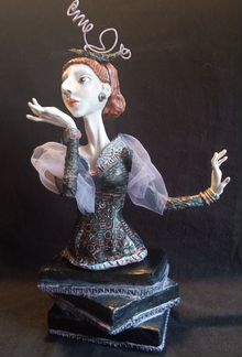 Кукла-бюст ручная работа