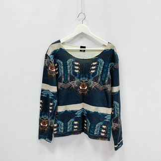 Свитшот с психоделическим принтом пантеры