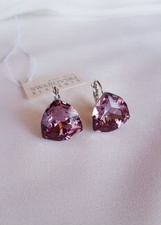 Серьги с кристаллами Swarovski