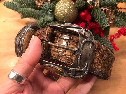 Мужской кожаный ремень эксклюзив