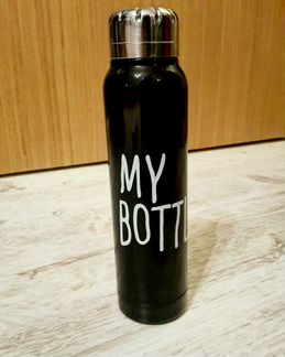 Новый Термос MY bottle (черный) в коробочке