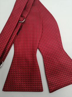 Новая бабочка-самовяз красная с принтом артB192745