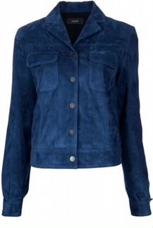 Синяя новая замшевая куртка Joseph 42-44