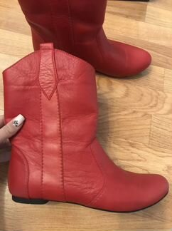 Сапоги новые, нат.кожа, 38р, стопа 24,5см