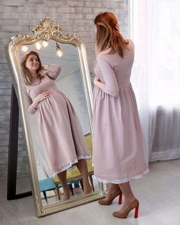 Платье для беременных и кормящих мам 100 хлопок