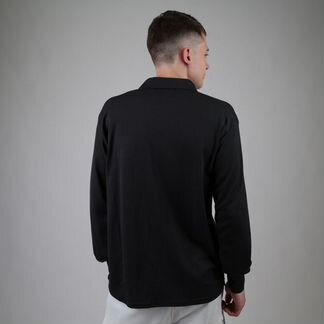 Поло с длинным рукавом Lacoste черное