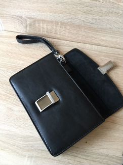 Барсетка визитка из натуральной кожи