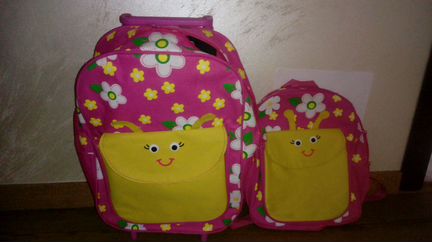Рюкзак детский и чемодан детский для девочки