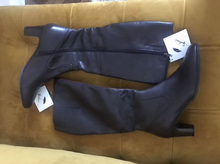 Новые сапоги из натуральной кожи - 42