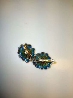 Серьги, мюз, 585пр., глазурь