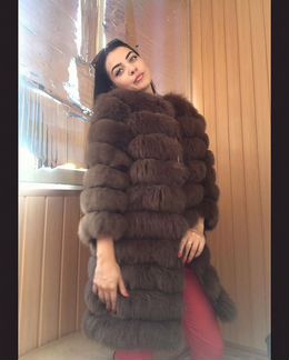 Шуба из песца