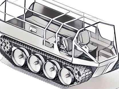 гусеничный снегоболотоход газ 34039