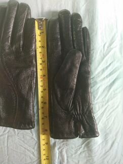 Перчатки женские кожа