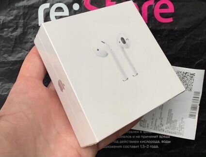AirPods 2 Новые гарантия чек, Ростест