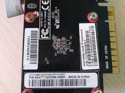 Видеокарта GT710 2Gb sDDR3 64bit