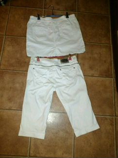 Юбка джинсовая и капри 46-48р