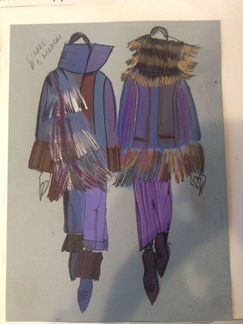 Фэшн иллюстрации, эскизы,вузовские работы