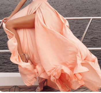 Платье Malina Fashion персик, бежевое 2999