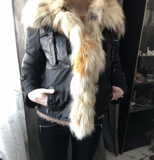 Куртка Viaveneto с мехом лисы