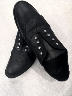 Ботинки кожаные Италия